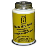 [해외] METAL-FREE 2000 20010 Non-Metallic Environmentally Safe Anti-Seize Compound, 8 oz, Dark Gray, Paste