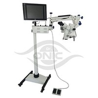 [해외] Surgical Operating Microscope 5 Step, 45° Binoculars,Floor Type,LED Screen, HD Camera,Beam Splitter,LED Illumination