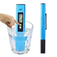 [해외] Digital PH Meter, PH Meter 0.01 PH High Accuracy Water Quality Tester with 0-14 PH Measurement Range for Household Drinking, Pool and Aquarium Water PH Tester Design with ATC