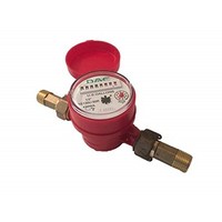 [해외] DAE AS130U-50R 1/2” Hot Water Meter, Measuring in Gallon + Couplings