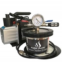 [해외] ABLAZE 2 Quart Stainless Steel Vacuum Degassing Chamber and 3 CFM Single Stage Pump Kit