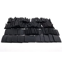 [해외] SummitLink 415 Pcs Black Assorted Heat Shrink Tube 10 Sizes Tubing Wrap Sleeve Set Combo