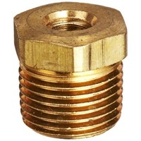 [해외] Robert Manufacturing R434 Series Bob Brass Plug Adaptor, 5/16-18 SAE Female x 3/8 NPT male
