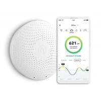 [해외] Airthings 2930 Wave Plus Indoor Air Quality Monitor with Radon Detection Free App and Web Dashboard Easy-to-Use