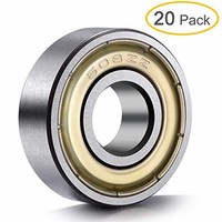 [해외] 20-Pack 608 ZZ Ball Bearings , 608zz Metal Double Shielded Miniature Deep Groove Skateboard Ball Bearings (8mm x 22mm x 7mm)