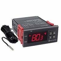 [해외] AC 110V Digital Temperature Controller Incubator Thermostat Fahrenheit 10A 2 Relays with Sensor