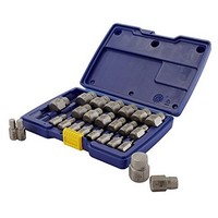 [해외] Irwin Tools Hanson 53227 Hex Head Multi-Spline Screw Extractor Set, 25 Piece
