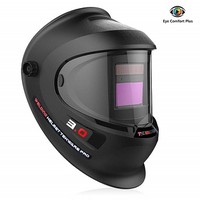 [해외] Tekware Welding Helmet 4C Lens Technology Solar Power Auto Darkening Hood True Color LCD Welder Mask Breathable Grinding Helmets with Adjustable Shade Range