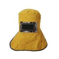 [해외] Holulo Yellow Welding Mask Cowhide Split Leather Comfortable Welding Hood Helmet For Splash Proof And Heat Resistant