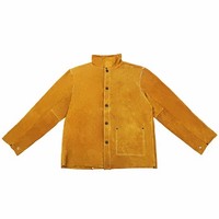 [해외] Holulo Welding Jacket Split Cow Leather Safety Apparel,Flame-Resistant Heavy Duty,Heat Resistant Welding Suit