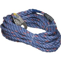 [해외] Miller Titan by Honeywell 300L-Z7/125FTBL 125-Feet Polyester/Polypropylene Blend Rope with Locking Snap Hook and Loop