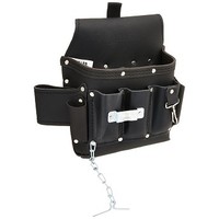 [해외] Miller RIA-T11/1 Leather Utility Tool Bag for Revolution Harness, Black